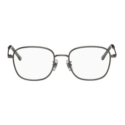 Silver Oval Glasses 231387M133006