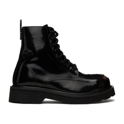 Black Kenzo Smile Lace-Up Boots 222387M255000