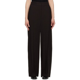 Brown Strannly Trousers 231914F087004