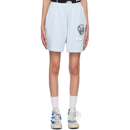 Blue The World Is Ours Shorts 231483F088007