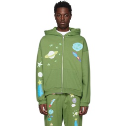 Green All Over Space Hoodie 231483M202001