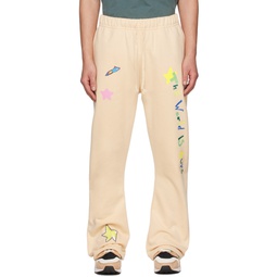 SSENSE Exclusive Beige The World Is Ours Lounge Pants 231483M190016