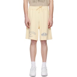 Beige Dino Cubs Shorts 241586M193007