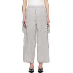 Gray Shirring Pocket Lounge Pants 241586F087004