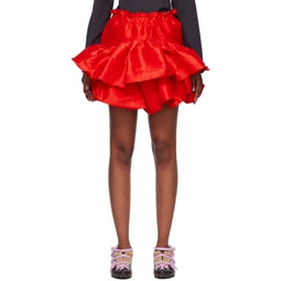 Red Maye Miniskirt 231593F090003