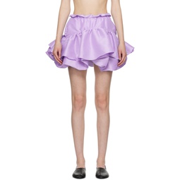 SSENSE Exclusive Purple Maye Miniskirt 241593F090000