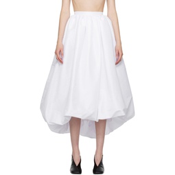 SSENSE Exclusive White Nina Midi Skirt 241593F092003