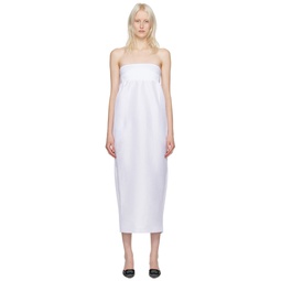 SSENSE Exclusive White Rosetta Maxi Dress 241593F055006