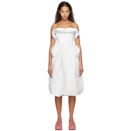 SSENSE Exclusive White Laila Midi Dress 231593F054003