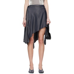 Gray Sonia Midi Skirt 241985F092004