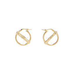 Gold Thorn Sphere Earrings 241985F022003
