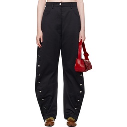 Black Apollinaire Trousers 241985F087019