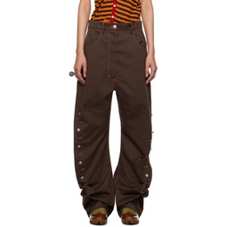 Brown Apollinaire Trousers 241985F087018