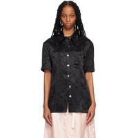 SSENSE Exclusive Black Embroidered Shirt 231777F109001