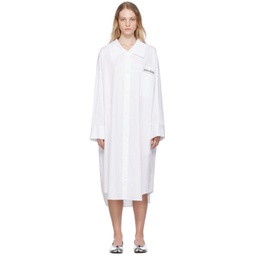 White 1.5 Shirt Midi Dress 232609F054003