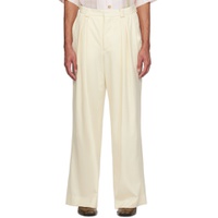 Off White Wide Leg Trousers 241564M191010
