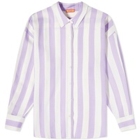 KITRI Mariana Lilac Stripe Boyfriend Shirt Lilac Stripe