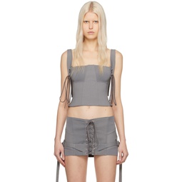 Gray Lethal Camisole 241148F111011