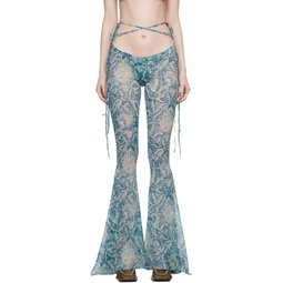 Blue Glimmer Trousers 231148F087012