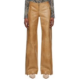 Tan Stain Trousers 231148F084001