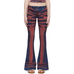 Red & Navy Harley Jeans 241148F069000