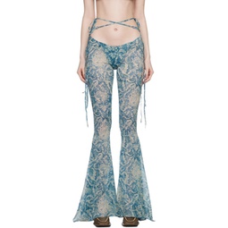 Blue Glimmer Trousers 231148F087012