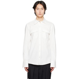 White Slim Fit Shirt 231061M192005