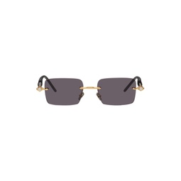 Gold   Black P56 Sunglasses 231872M134016
