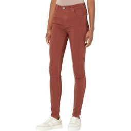 KUT from the Kloth Mia High-Rise Fab AB Toothpick Skinny Five-Pocket in Nutmeg
