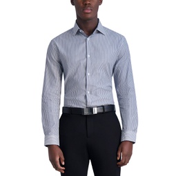 Mens Slim-Fit Stripe Woven Shirt