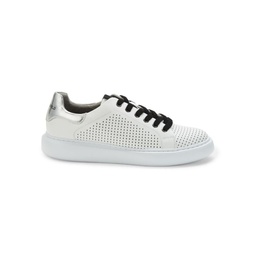 Perforated Leather Low-Top Sneakers