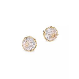 Round Faceted Mini Stud Earrings