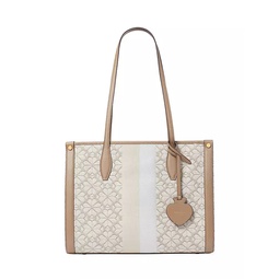 Market Spade Flower Jacquard Tote