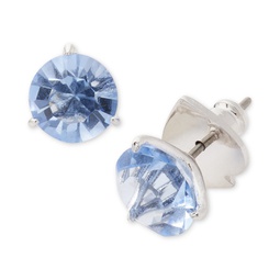 Crystal 3-Prong Stud Earrings