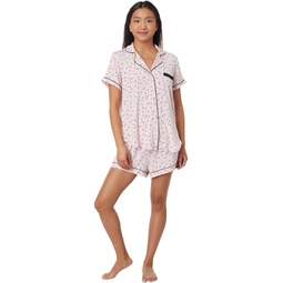 Womens Kate Spade New York Evergreen Short Pajama Set