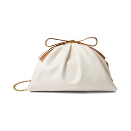 Kate Spade New York Bridal Pearlized Smooth Leather Bow Frame Clutch