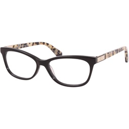 Kate Spade Amelinda WR7 Eyeglasses Womens Black/Havana Full Rim Optical Frame
