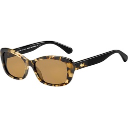 Kate Spade Claretta/S Rectangle Sunglasses for Women + BUNDLE with Designer iWear Eyewear Care Kit