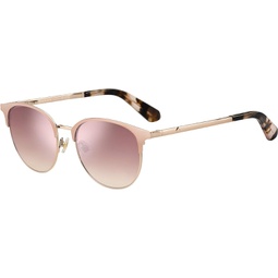 Kate Spade New York Womens Joelynn/S Cat Eye Sunglasses, Pink Havana/Pink Flash Silver, 52mm, 18mm