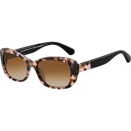 Kate Spade Claretta/S Rectangle Sunglasses for Women + BUNDLE with Designer iWear Eyewear Care Kit