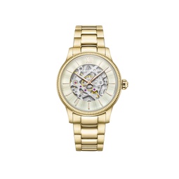 Womens Automatic Gold-tone Stainless Steel Bracelet Watch 36mm
