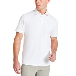 Mens Solid Button Placket Polo Shirt