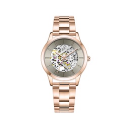 Womens Automatic Rose Gold-Tone Stainless Steel Watch 36mm