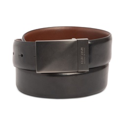 Mens Stretch Reversible Plaque Belt