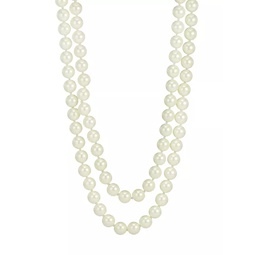 Faux Pearl Rope Necklace