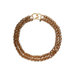 Goldplated & Glass Bead Necklace