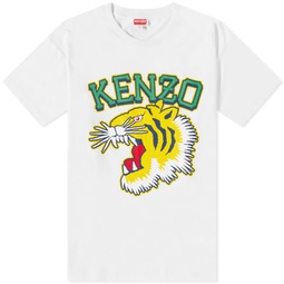 Kenzo Large Varsity Tiger T-Shirt Off White