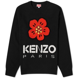 Kenzo Boke Flower Crew Knit Black