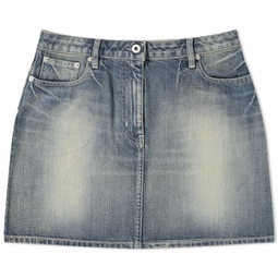 Kenzo Denim Mini Skirt Stone & Dirty Blue Denim