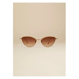 The Khaite X Oliver Peoples 1998C In Gold And Dark Brown